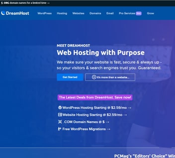 DreamHost main